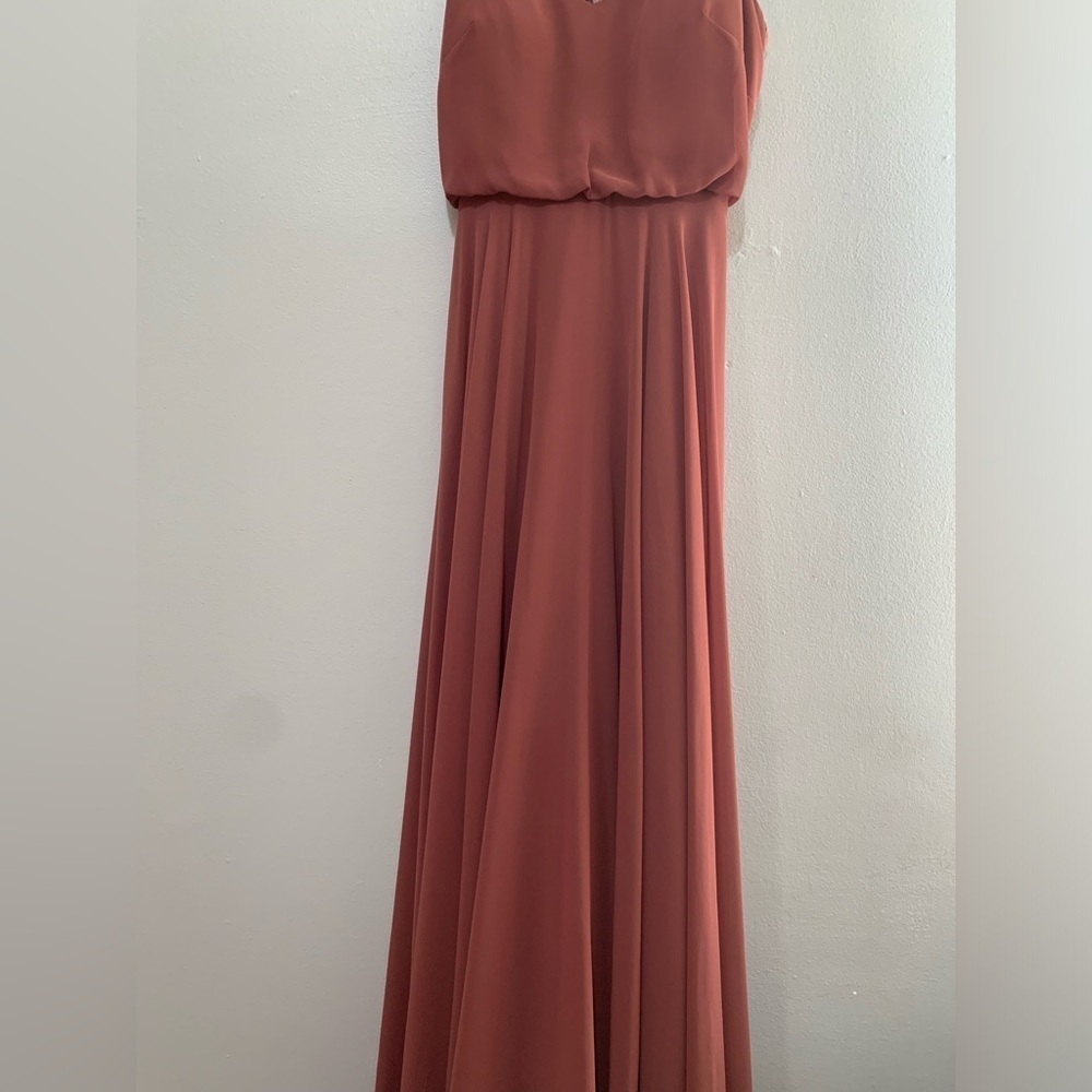 Jenny Yoo Inesse Dress in Dusty Rose (Size 0) - Picture 6 of 15